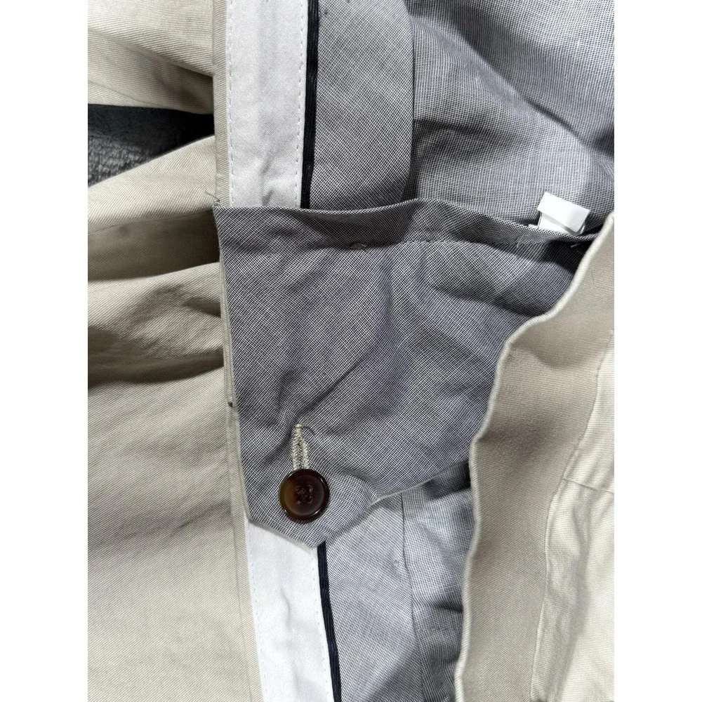 Murano Pants Mens 32x34 Beige Alex Fit Chino Stretch Wardrobe Essentials Casual